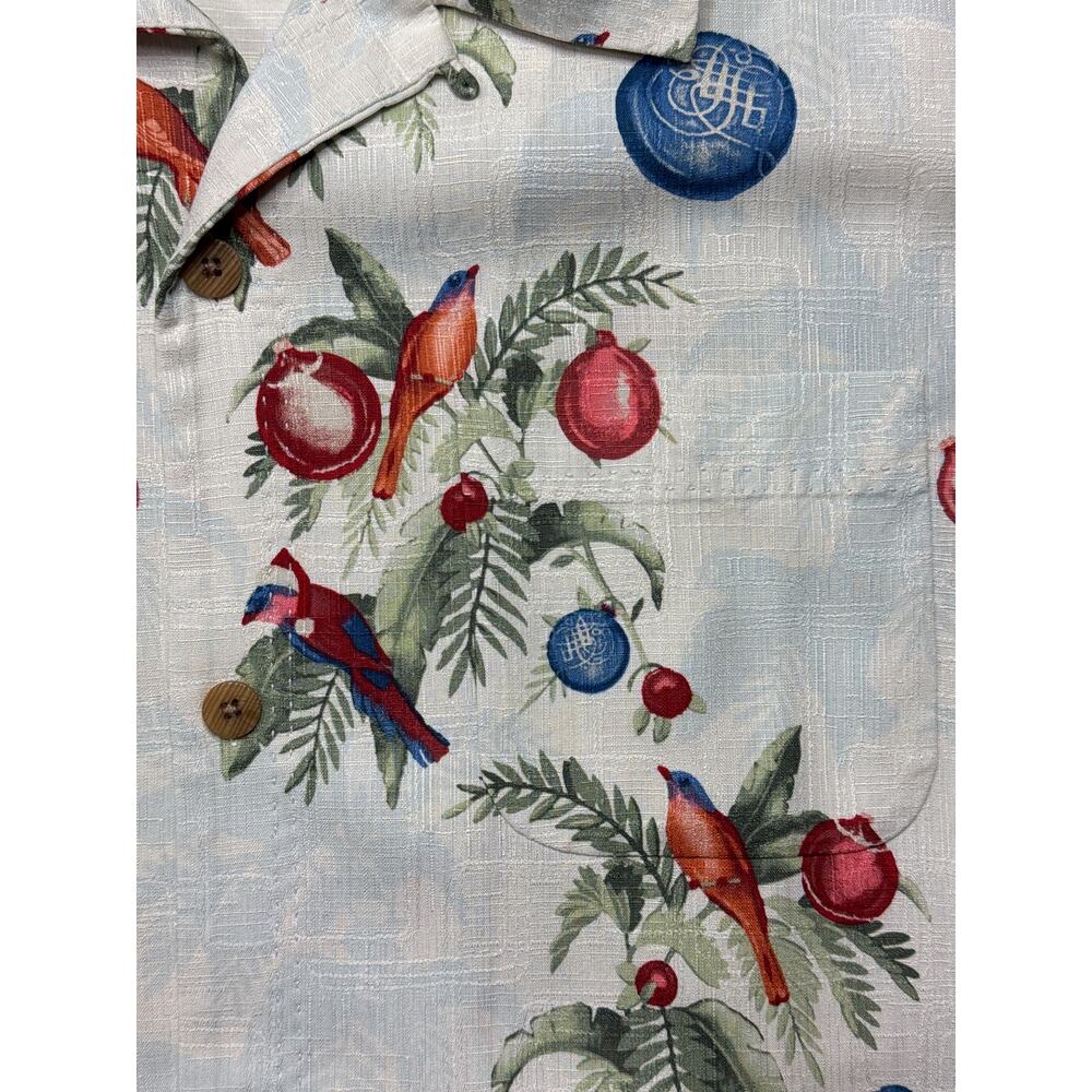 Tommy Bahama Men's Holiday Collection "Season's Greetings" Button Up Shirt - M - Picture 2 of 5